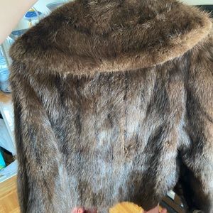 Real brown fur coat size M/L